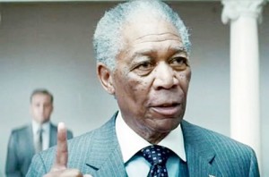 Morgan Freeman as Nelson Mandela