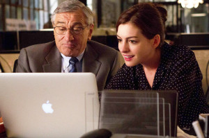 Robert De Niro and Anne Hathaway in The Intern