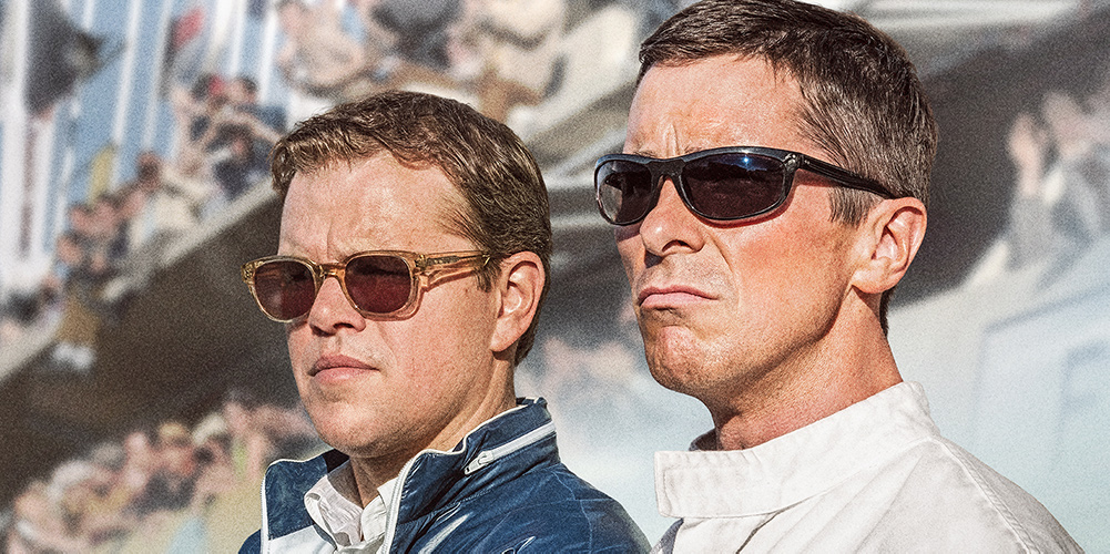 Matt Damon and Christian Bale in Le Mans 66